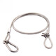 Wenzhi 304 stainless steel plastic-coated steel wire rope, adjustable length, anti-fall safety rope, stage light, audio safety rope, transparent plastic-coated 2mm*0.5m adjustable