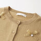 Inman Sheep Sweater 2025 Autumn Elegant Bow Casual Slim Knitted Cardigan Camel S
