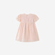 British haute couture series children's skirt summer new pink princess skirt baby girl short-sleeved dress pink 120 cm