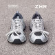 ZHR is silver daddy shoes for women, 2026 spring new thick-soled sports and casual shoes, light and wear-resistant, same-style trendy shoes for men and women, silver gray 35