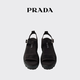 PRADA/Prada gift women's canvas sandals shoes black 36