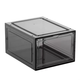 Yusenyi Japanese style magnetic hard plastic storage o bedroom adult shoe box storage box transparent black shoe cabinet box gray magnetic 6 pack front door 26.8x34.2x19.0cm
