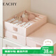 EACHY Underwear Storage Box Adjustable Drawer Storage Divided Sock Organizer Box Underwear Box-Almond Flour M