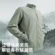 MINISO Windproof Stand Collar Jacket Men's Spring American Simple Outdoor Commuting Mountaineering Sports Jacket Gray Green M