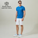 Raidy Boer Raidy Boer/Raidy Boer Shu elastic cotton 2026 summer men's 3D embossed round neck short-sleeved T-shirt 7005 blue M /170/48