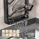 Fantasy suction cup multi-layer pot lid rack kitchen wall-mounted chopping board rack with hook multi-functional draining chopping board storage rack gun gray suction cup hot style with water tray