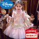 Disney Mimi Haro Girls New Year's Dress Cheongsam Dress Children's Velvet Princess Dress Winter Wear New Girl's Dress New Year Burgundy 100