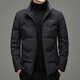 MAGIOPY light luxury high-end brand men's down jacket winter new product young and middle-aged fashionable casual short stand-up collar white duck down gray L 175