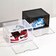 Fantasy magnetic side-opening transparent storage box shoe box shoe wall display shoe rack shoes 2 transparent side-opening shoe boxes 33x27x21cm