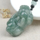 Yizhenge Jadeite Pixiu Pendant Ice Waxy Light Green Piqiu Jade Pendant Christmas Gift for Men and Women