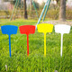 AEOJ Various Specifications Multi-Color Plastic Large Ground Sign Gardening Label Gardening Sign 30 Count 45cm Surface Ground Sign White