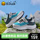 B.Duck Little Yellow Duck Children's Shoes Children's Sports Shoes 2026 Spring New Outdoor Shoes for Boys and Girls Cushioning Mesh Hiking Shoes Green/Grey Size 26 Foot Length 15.6-16.1cm