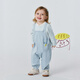 Minibala (minibala) baby jumpsuit baby clothes cotton elastic cute fake two-piece overalls 2026 spring new arrival blue and white tone 00481 90cm