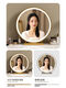 2025 New Size Desktop Makeup Mirror Home Bedroom Light Luxury Iron Dressing Table Mirror Dressing Mirror No Light Model Black 30 High Mirror + Damaged Reissue