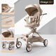 Maruya T6plus second generation baby stroller folding lightweight baby two-way stroller Platinum Series Platinum Knight