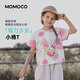 Mami Maca (MOMOCO) children's T-shirt summer girls short-sleeved sweet fashion T-shirt white 105