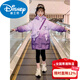 Disney Down Jacket Girls' Cotton Jacket New Winter Clothes Children's Cotton Clothes Gradient Medium and Big Children's Western Style Plus Velvet Thick Cotton Jackets Cotton Clothes Watermelon Red Egg Style Free Same Style Bag 130 (Recommended Height 115-125)