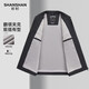 SHANSHAN Men's Stand Collar Jacket 2026 Spring New Business Casual Fashion Versatile Top Long Sleeve Three-dimensional Jacket Black XL /180