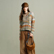 Wancaoyi (wancaoyi) shopping mall same style 2026 spring new wool sweater G35602611 bean green M