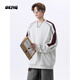OEMG Hoodless Round Neck Sweatshirt Men's Spring, Autumn and Winter New American Style Long Sleeve Couple Couple White Gray High Quality XL Recommended 110-130Jin Jin is equal to 0.5 kg