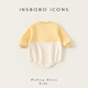 INSBOBO baby clothes 2026 spring new style jumpsuit for baby girl, bodysuit for baby boy, baggy clothes, spring clothes, yellow 66cm