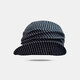 Retro pleated striped flip-up brim cross iron mark newsboy hat for women spring and summer breathable and small face black one size (54-59cm)