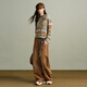 Wancaoyi (wancaoyi) shopping mall same style 2026 spring new wool sweater G35602611 bean green M