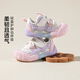 Minibala (minibala) children's shoes, baby toddler shoes, spring new children's slow-elastic shock-absorbing mesh casual shoes, breathable walking shoes for babies, pink and purple (it is recommended to take one size larger for babies with fat feet) 20 (inner length of the shoe is about 12.8cm)