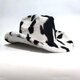 Shijanu Autumn and Winter New Cow Western Cowboy Hat Fashion Plush Thickened Internet Celebrity Hat Warm Hat Trendy Plush Hat Black and White One Size