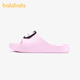 Balabala children's slippers girls' home summer baby soft bottom eva indoor home bath slippers cute lightweight sandals Kirishima powder 25 inner length 17cm suitable for feet 16-16.5cm