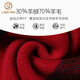 Lieber 2025 new red cashmere scarf men's winter all-match plaid business thickened scarf high-end birthday gift red 180X30CM