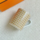 Hermes coffee cup 24 gold mosaic mug New Year's gift 300ml New Year's gift gold 300ml