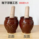 Tuojin Japan imported high-quality household old-fashioned garlic pounder garlic mortar grinder manual pounder garlic mortar smash garlic jar press garlic small garlic mortar + hammer