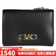 MICHAEL KORS Wallet Women's Classic Cowhide Logo Short Wallet Gift Black 34F2G7PD8L BLACK