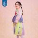 New year's clothing My Little Pony co-branded children's long-sleeved dress spring new style girls cartoon princess girl long skirt Hatsumo pink 100