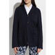 Dsquared2 Women's Suit Warm and Durable Dark Blue Work Commuter Jacket Simple Dark Blue One Size | 2XS