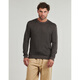 Armani (ARMANI EXCHANGE) men's versatile knitted sweater gray round neck autumn and winter dad can wear long-sleeved pullover 2026 gray S (EU)