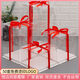 Fantasy transparent portable birthday cake four inches 4681012 inches single layer double layer heightening packaging box fully transparent white background 50 sets 10 inches single layer 30x30x18cm