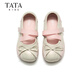 TATA children's shoes, girls' small leather shoes, spring new soft-soled shallow shoes, little girls' children's shoes, TT6139 pink 31