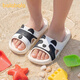BALABALA children's shoes, children's slippers, boys and girls, 2026 new summer childlike and cute indoor home shoes, white tone 00411 26 (inner length 17cm, recommended foot length 16-16.5cm)