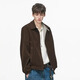 DREAM MADE American suede Barn style patchwork jacket men's spring cleanfit short jacket coffee color XL