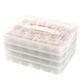 Dumpling storage box dumpling box frozen dumpling wonton box multi-layer household quick-frozen dumpling artifact refrigerator storage box blue 3 layers
