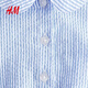 H&M2026 Spring New Children's Clothing Baby Girl Cotton Dot Tulle Top 1298242 Light Blue/Stripes 100 100/56(2-3Y)