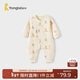 Tongtai (TONGTAI) baby jumpsuit autumn and winter pure cotton warm baby clothes newborn romper pajamas blue 73cm
