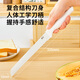 Zhanyi 8-inch ceramic white bread knife with stainless steel serrated blade for cutting and spitting cake sticks without falling residue and hollow knife set