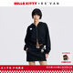 RE VAN Rui Fan's new Hello Kitty removable bow sweatshirt set RL72403150 black XS /34