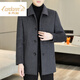 CARDANRO luxury brand high-end men's wool coat 2026 mid-length spring and autumn business casual fashion windbreaker black XL 180