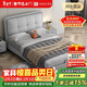 Sanskrit Guangdong Foshan genuine leather children's bed 1.2m bed single bedroom small apartment 1.35m soft package 1.5m storage bed