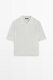 Massimo Dutti spring and summer new product 2026 women's simple hollow POLO collar sweater 05613542 off-white XS (165/84A)
