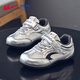 Warrior children's sports shoes spring boys' moral training shoes girls' running shoes lightweight children's shoes WZ-2086 silver gray white 31